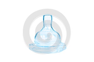 Blue baby bottle pacifier