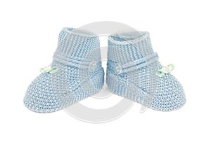 Blue baby shoes