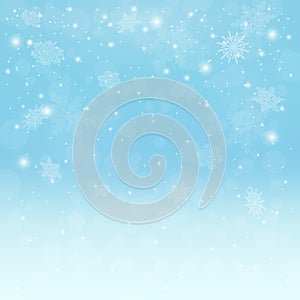 Shining effect, abstract background for new year, winter, christmas. snow and snowflakes. Eps 10