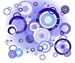 Blue background circles