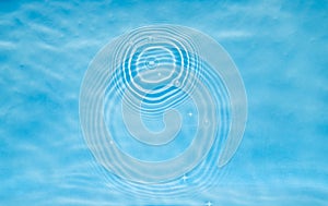 Blue background concentric waves