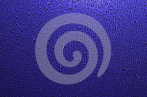 Blue background with drops