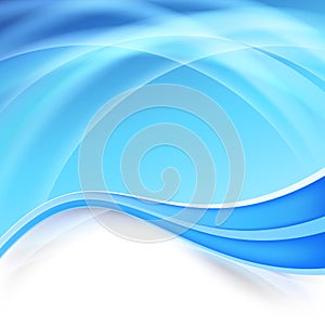 Blue background with glow swoosh lines