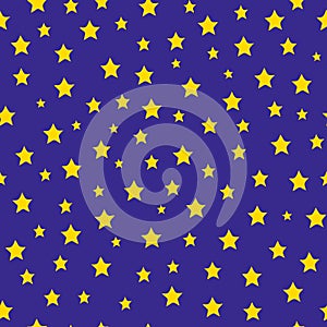 Blue background with gold stars