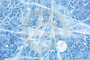 Blue background of Ice texture