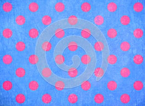 Blue background with pink spots