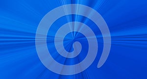 Blue background with radially blurred pattern. Abstract illustration with motion, speed effect
