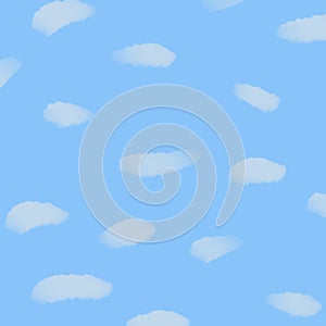 Blue background with smudges like clouds