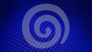Blue background of squares. Design. Abstraction is like a wave of squares that runs in different directions.
