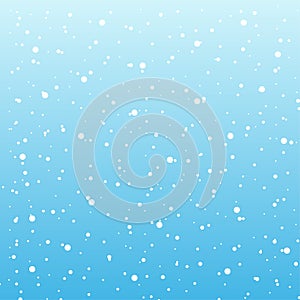 Blue background white circles for paper design. Soft pattern. Vector illustration. stock image.
