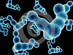 Blue bacterias