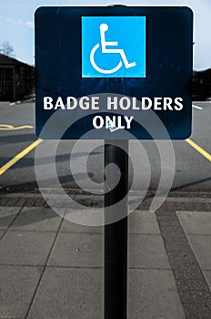 Blue badge