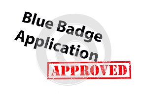 Blue Badge Application Approved