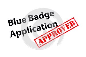 Blue Badge Application Approved
