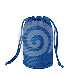 The blue bag isolated on white background