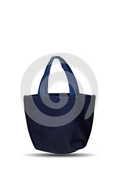 Blue bag isolated