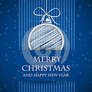Blue banned christmas card 2