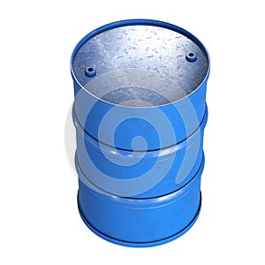 Blue barrel isolated on white