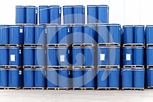 Blue barrels