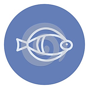 Blue Basa fish, icon photo