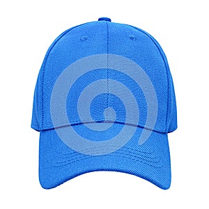 Blue baseball cap isolated