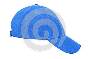 Blue baseball cap isolated