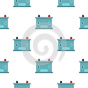 Blue battery car pattern seamless