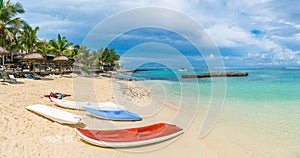 Blue Bay, public beach at Mauritius