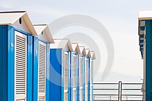 Blue Beach Huts