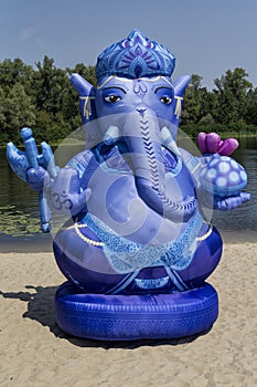 Blue Beach statue is Hindu Lord Ganesha