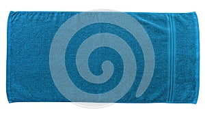 Blue beach towel photo