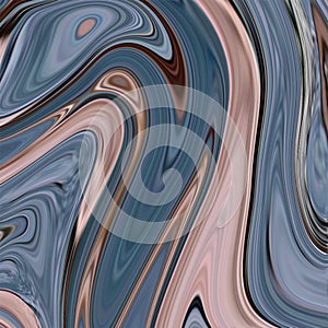 Blue beige agate background with brown splash