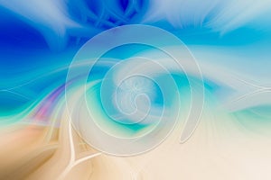 Blue and Beige Light Wave Abstract Background