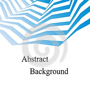 Blue Bended Stripes. Template for Visiting Cards, Labels, Fliers, Banners, Badges, Posters, Stickers and Advertising Actions photo