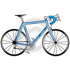 Blue bicycle