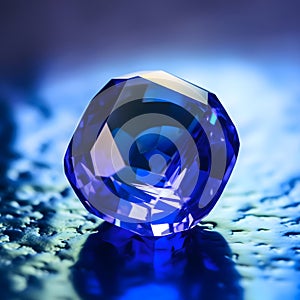 Blue big luxury sapphire