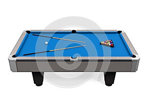 Blue Billiard Table