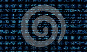 Blue binary domain code