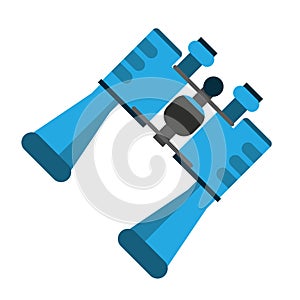 Blue binoculars accesorie tourism camping design