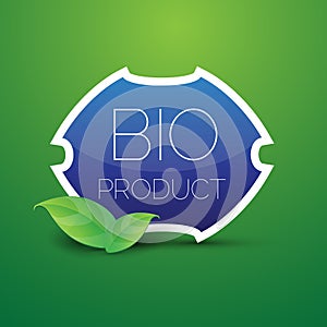 Blue Bio product shield button