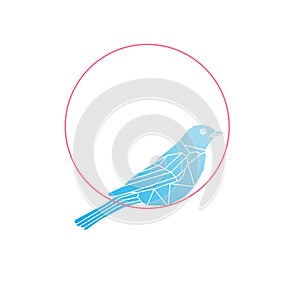 Blue bird icon