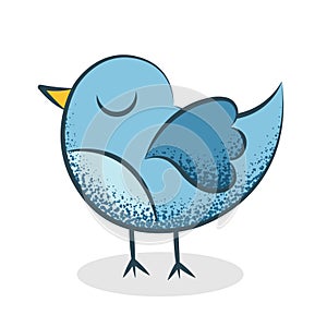 Blue bird illustration