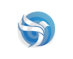 Blue Bird Logo Design Vector