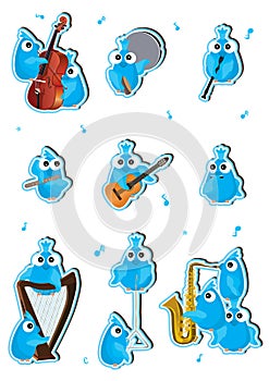 Blue Birds Instrument Set_eps