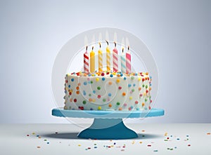 Blue Birthday cake