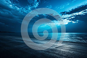 Blue and black abstract gradient background