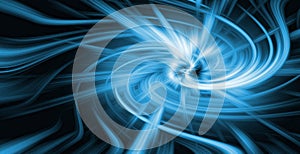 Blue and black attractor