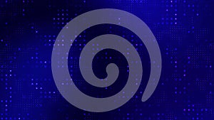 Blue and black digital technology abstract background with dots