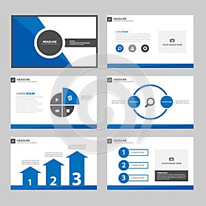 Ã Â¸ÂºBlue Black Multipurpose Infographic elements and icon presentation template flat design set advertising marketing brochure flye