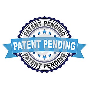 Rubber stamp with Patent pending concept photo